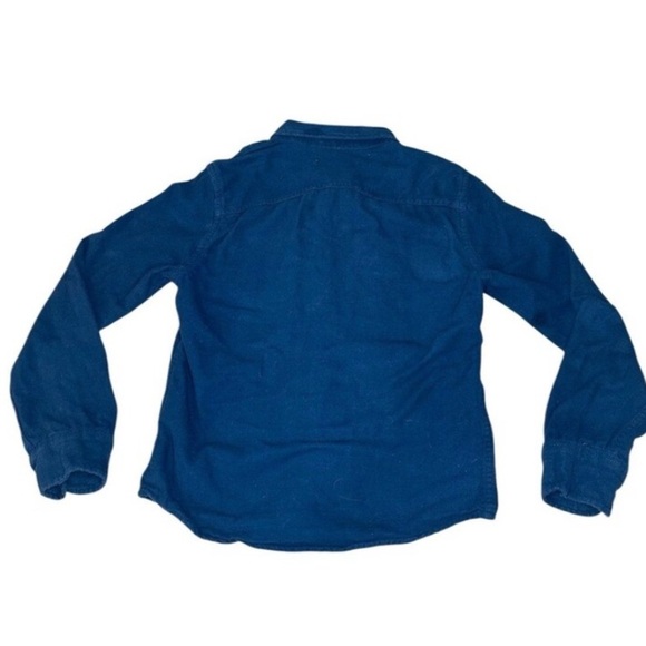 Abercrombie Kids Navy Flannel Button Down Size Small - Picture 4 of 4